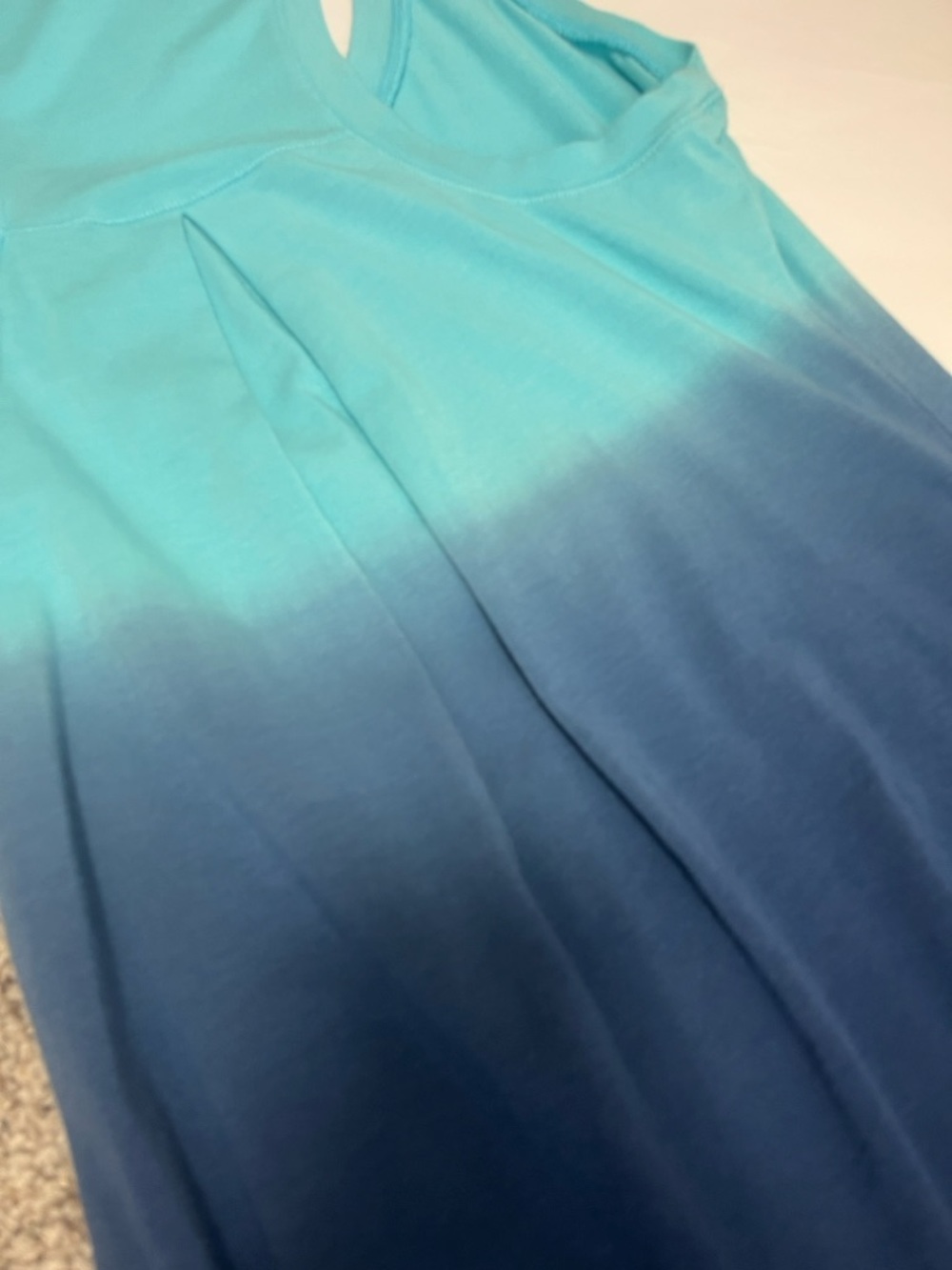 TWO CALIA by Carrie Underwood Tank Tops - Magenta; & Aqua to Navy Ombre - Picture 10 of 12